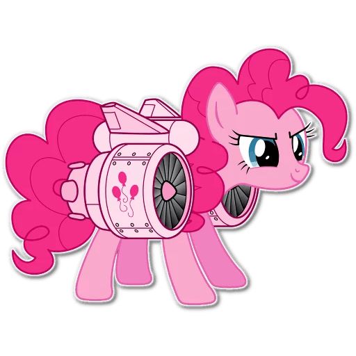 Стикер «Розовый пони-3»