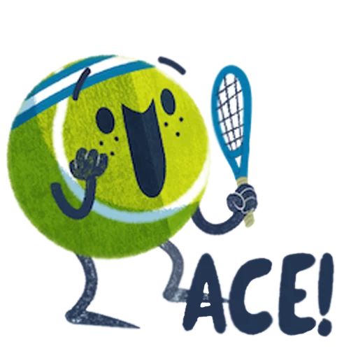 Стикер «Теннис-3»