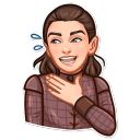 Набор стикеров «Арья Старк»