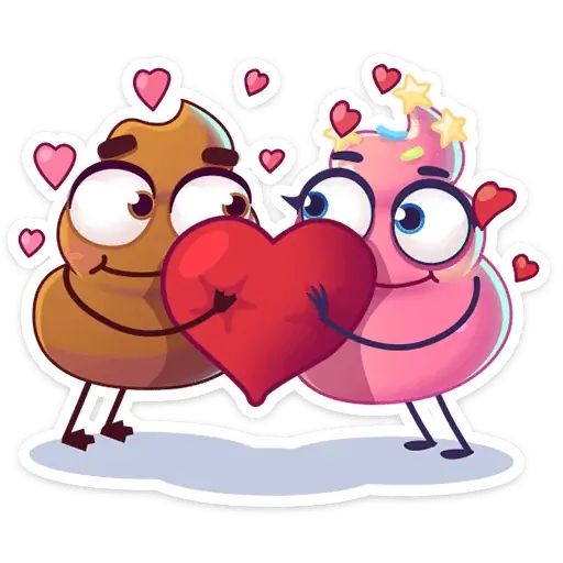 Набор стикеров для Telegram «Какая любовь!»