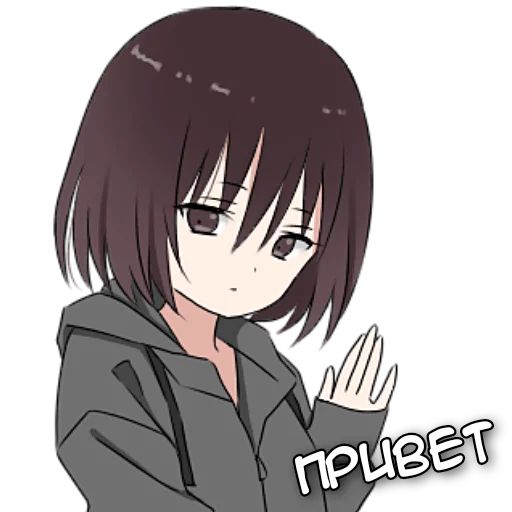Стикер «Аямэ–тян-1»