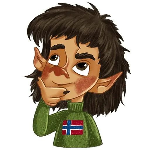 Стикер «Норвежский тролль-3»