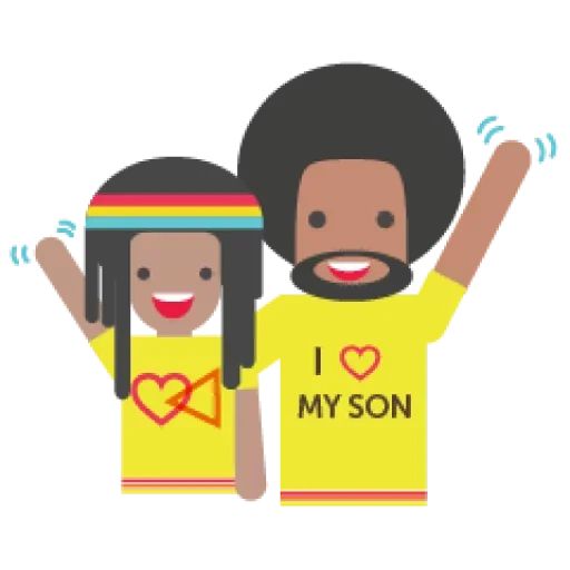 Стикер «Радужные люди-3»