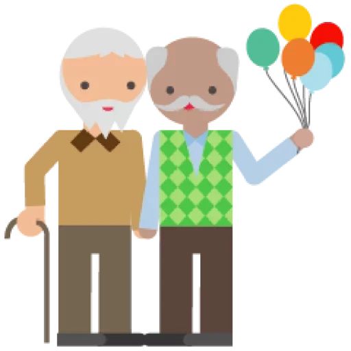 Стикер «Радужные люди-9»