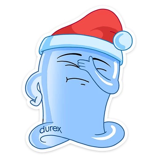 Стикер «Новый год с Durex-4»
