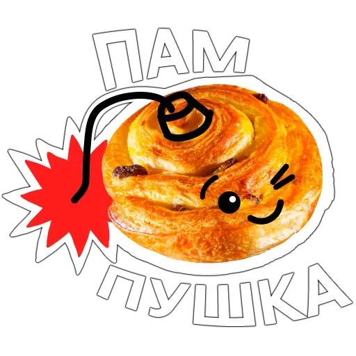 Стикер «По булочке-4»