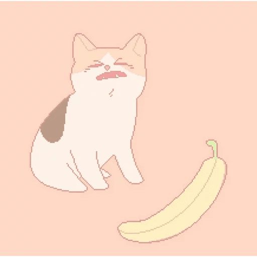 Стикер «Кот ненавидит банан-3»