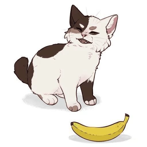 Стикер «Кот ненавидит банан-4»