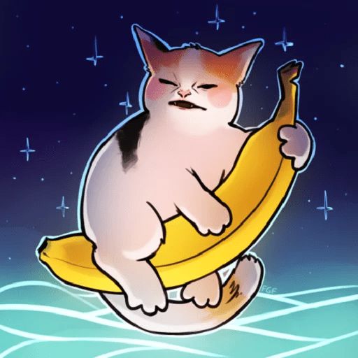 Стикер «Кот ненавидит банан-5»