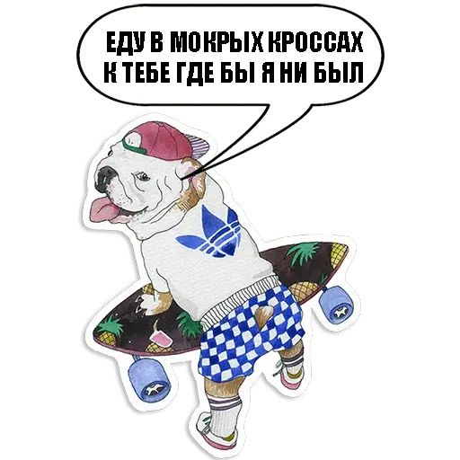 Стикер «Богемные пёсики-7»