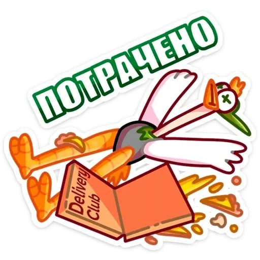 Стикер «Страус Дели-4»