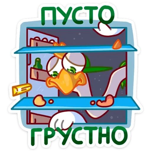 Стикер «Страус Дели-6»