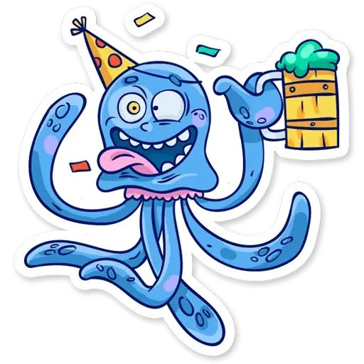 Стикер «Медузка-2»