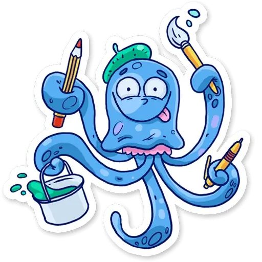 Стикер «Медузка-3»