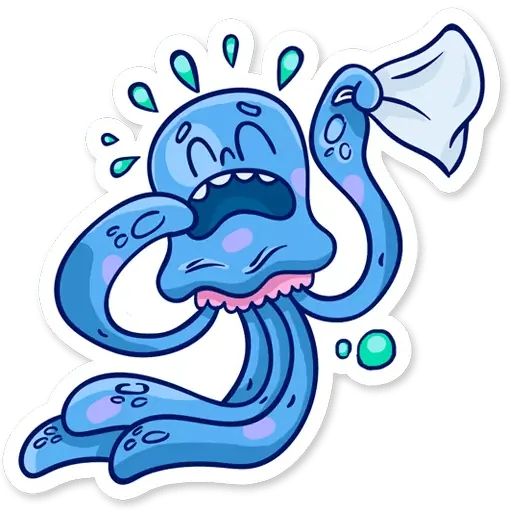 Стикер «Медузка-4»