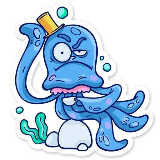 Стикер «Медузка-9»