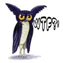 Набор стикеров «Ушастая птичка»