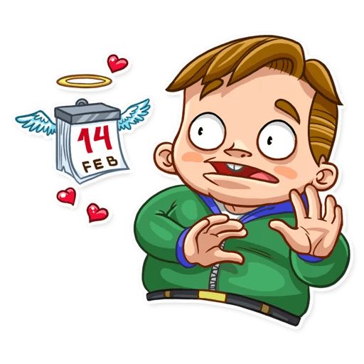 Стикер «Ненавижу день св. Валентина!-4»