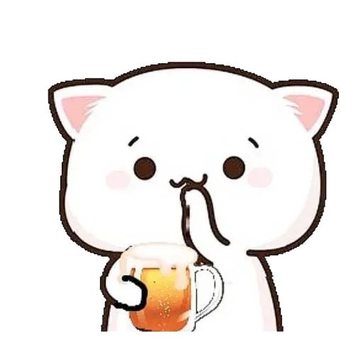 Стикер «Mochi Peach Cat Meme-7»