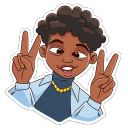 Набор стикеров «Майк»