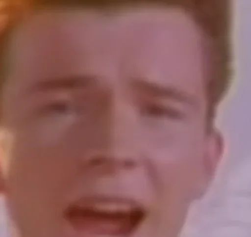 Стикер «Never gonna give you up-8»