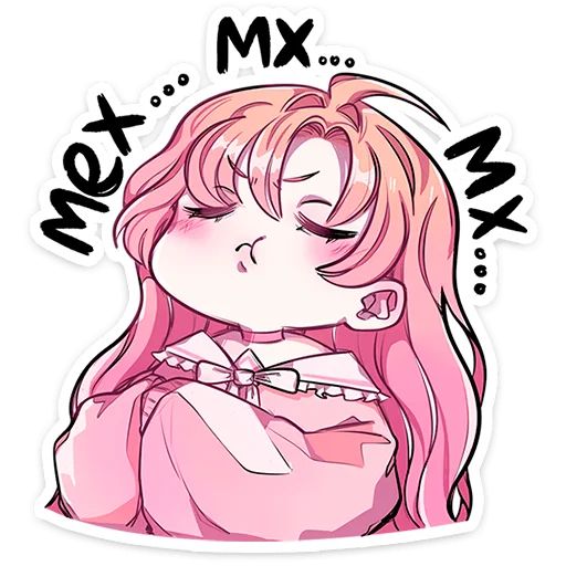 Стикер «Малин-тян и Джем-кун-11»