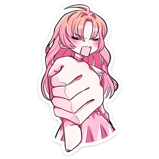 Стикер «Малин-тян и Джем-кун-8»