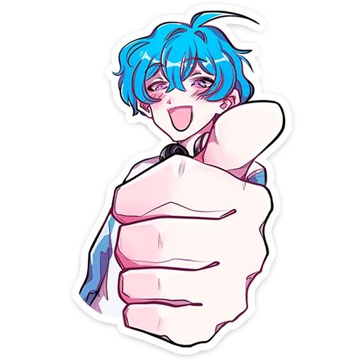 Стикер «Малин-тян и Джем-кун-9»