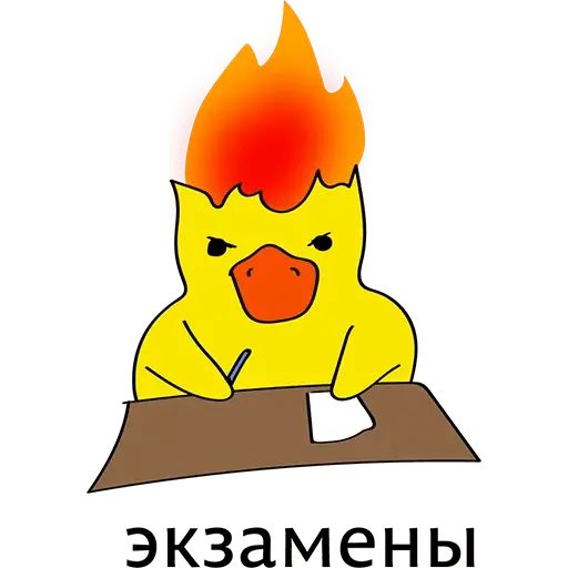 Стикер «Очень злая утка-4»