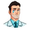 Набор стикеров «Главный врач»