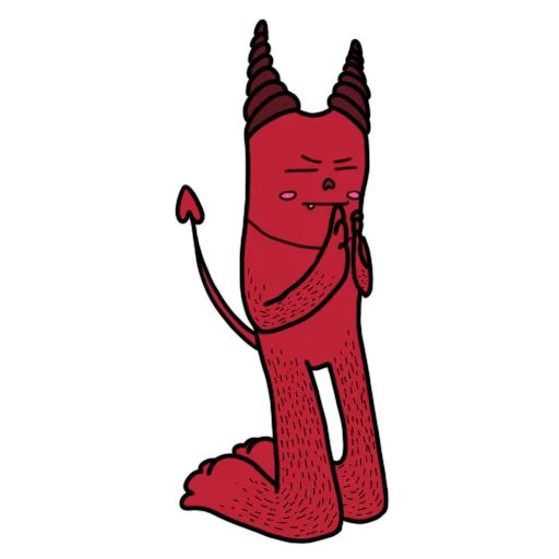 Стикер «Милый дьявол-3»