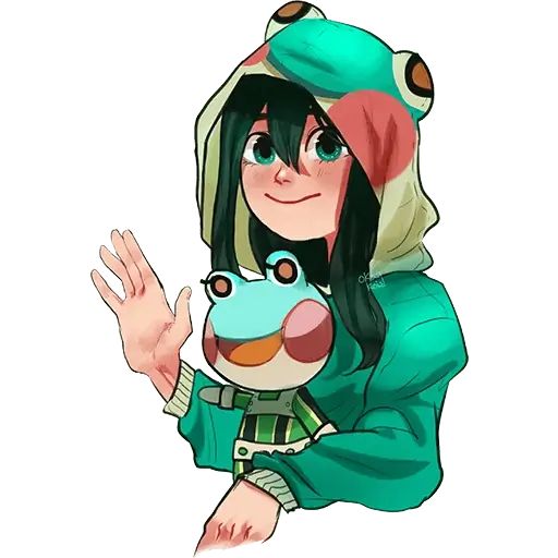 Стикер «Tsuyu Asui (BNHA-1»