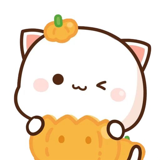 Стикер «Mochi Peach Cat Halloween-7»
