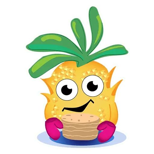 Стикер «Ананас-10»