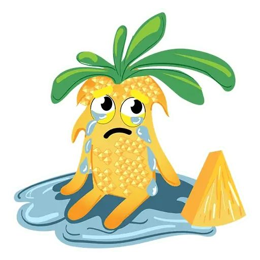 Стикер «Ананас-7»