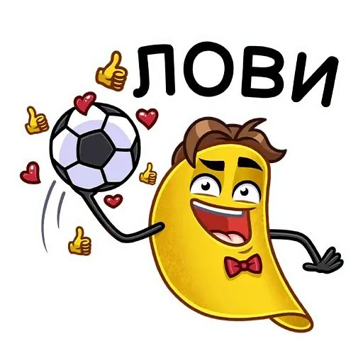 Набор стикеров для Telegram «Мистер Чипс»