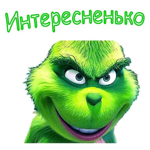 Набор стикеров для Telegram «Гринч»