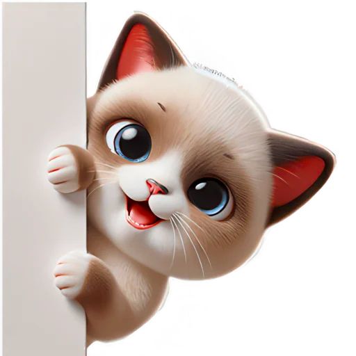 Стикер «Сиамский кот-2»