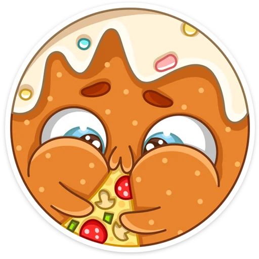 Стикер «Кулич Кузя-12»