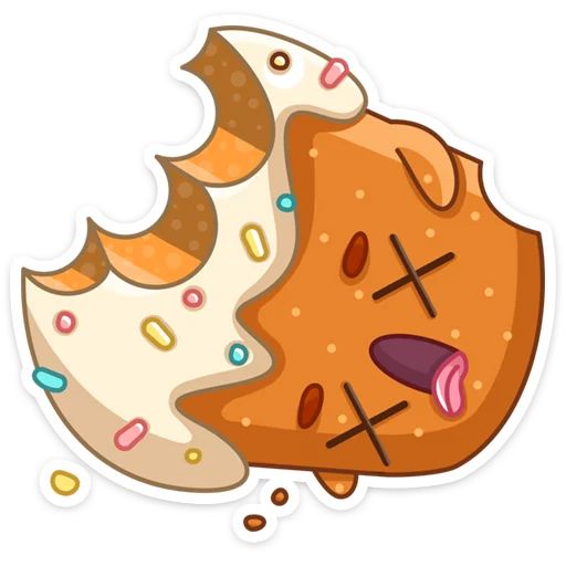 Стикер «Кулич Кузя-5»