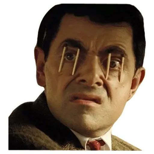 мистер бин двойник. мистер бин лицо. мистер ока. мистер бин со спичками в глазах. мистер ока.