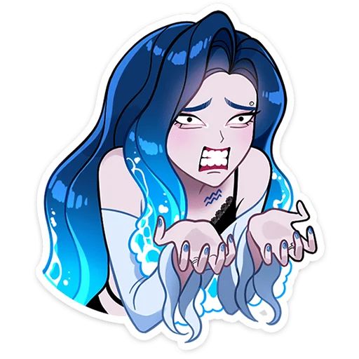 Стикер «Акварина-8»