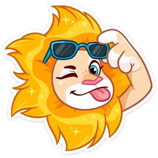 Набор стикеров для Telegram «Лёва»