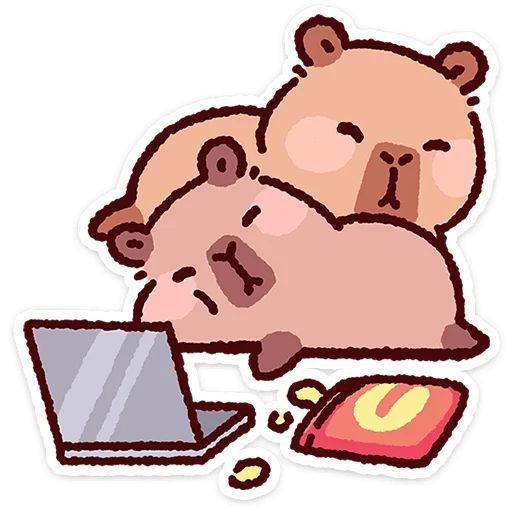 Стикер «Капипарочка-3»