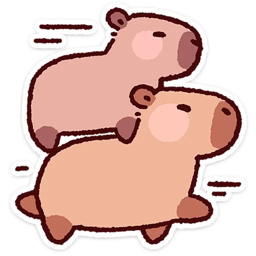 Стикер «Капипарочка-5»