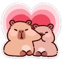 Набор стикеров «Капипарочка»