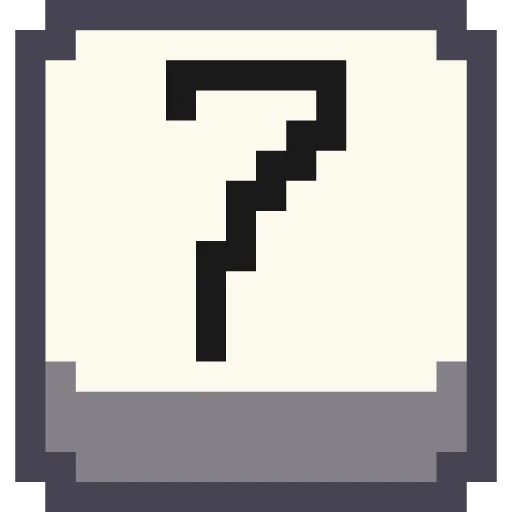 Стикер «Пиксельные цифры-11»