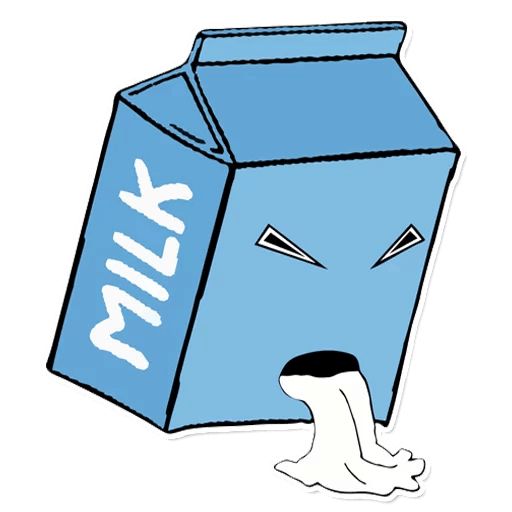Стикер «Пакет молока-5»