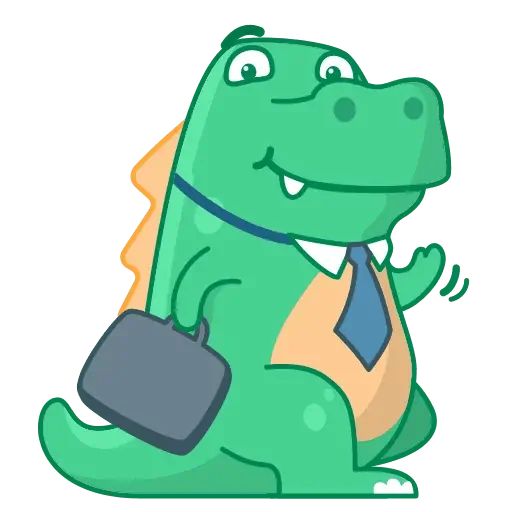 Стикер «Динозаврик-9»