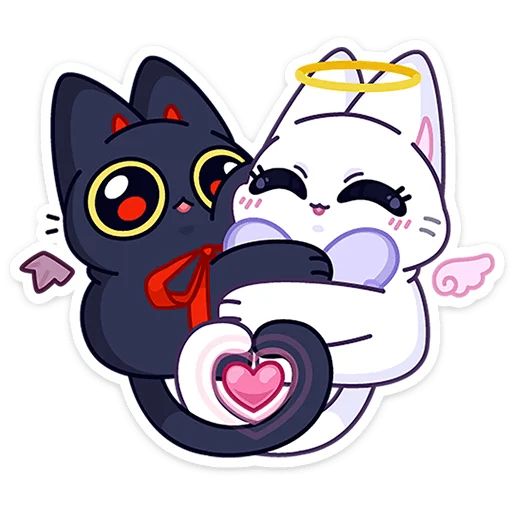 Стикер «Аннет и Сейлем-1»